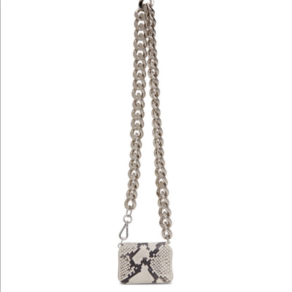 Kara Bike Wallet Bag Black & White Snake